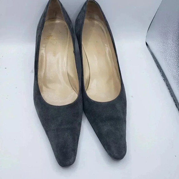 LAUREN RALPH LAUREN LANETTE SUEDE MOCHA PUMPS SIZE 10 B/MED WB2792 - Picture 2 of 6